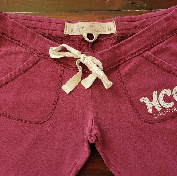 Vintage Y2K Hollister Wide-leg Flare Sweatpants Size M in EUC - Picture 6 of 9
